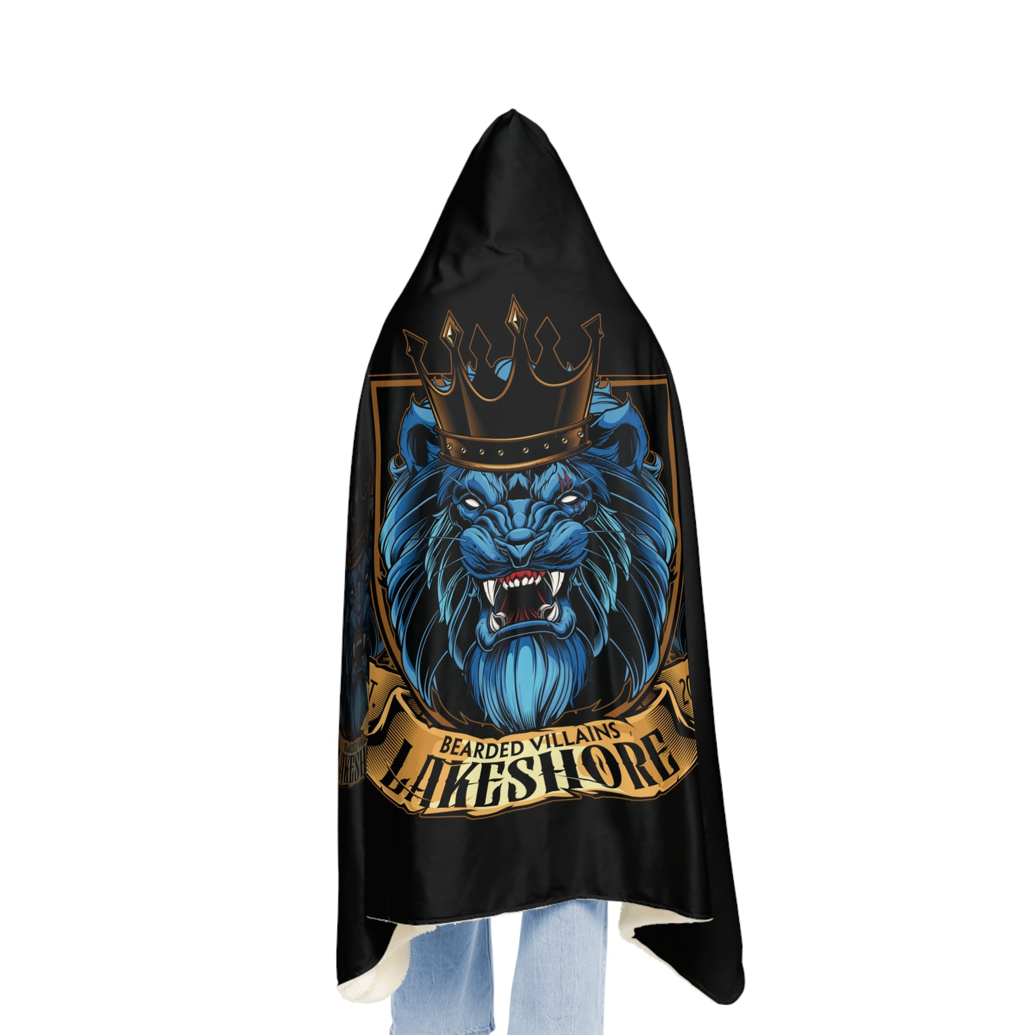Lakeshore Cozy Lion-Themed Snuggle Blanket | Hooded Blanket