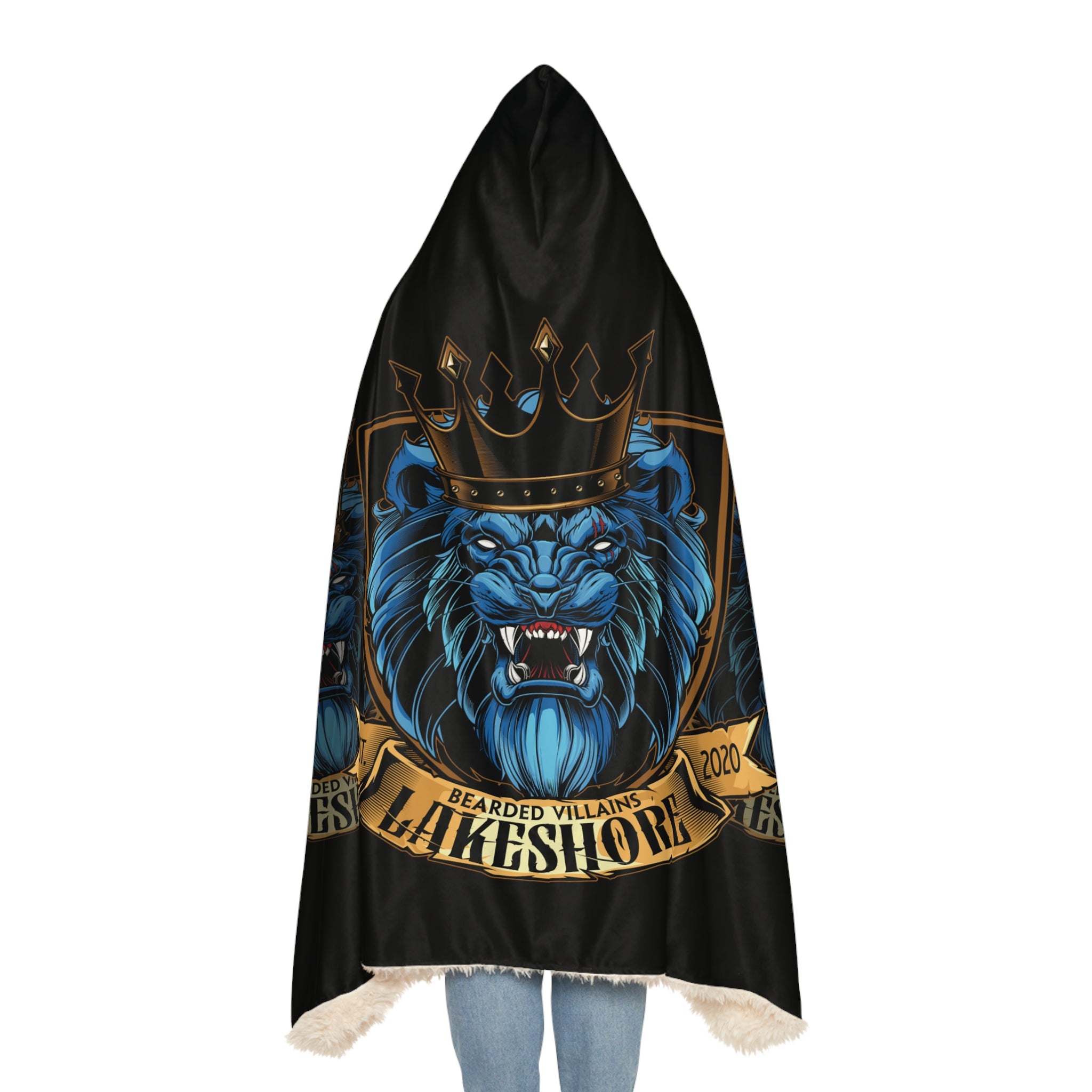 Lakeshore Cozy Lion-Themed Snuggle Blanket | Hooded Blanket