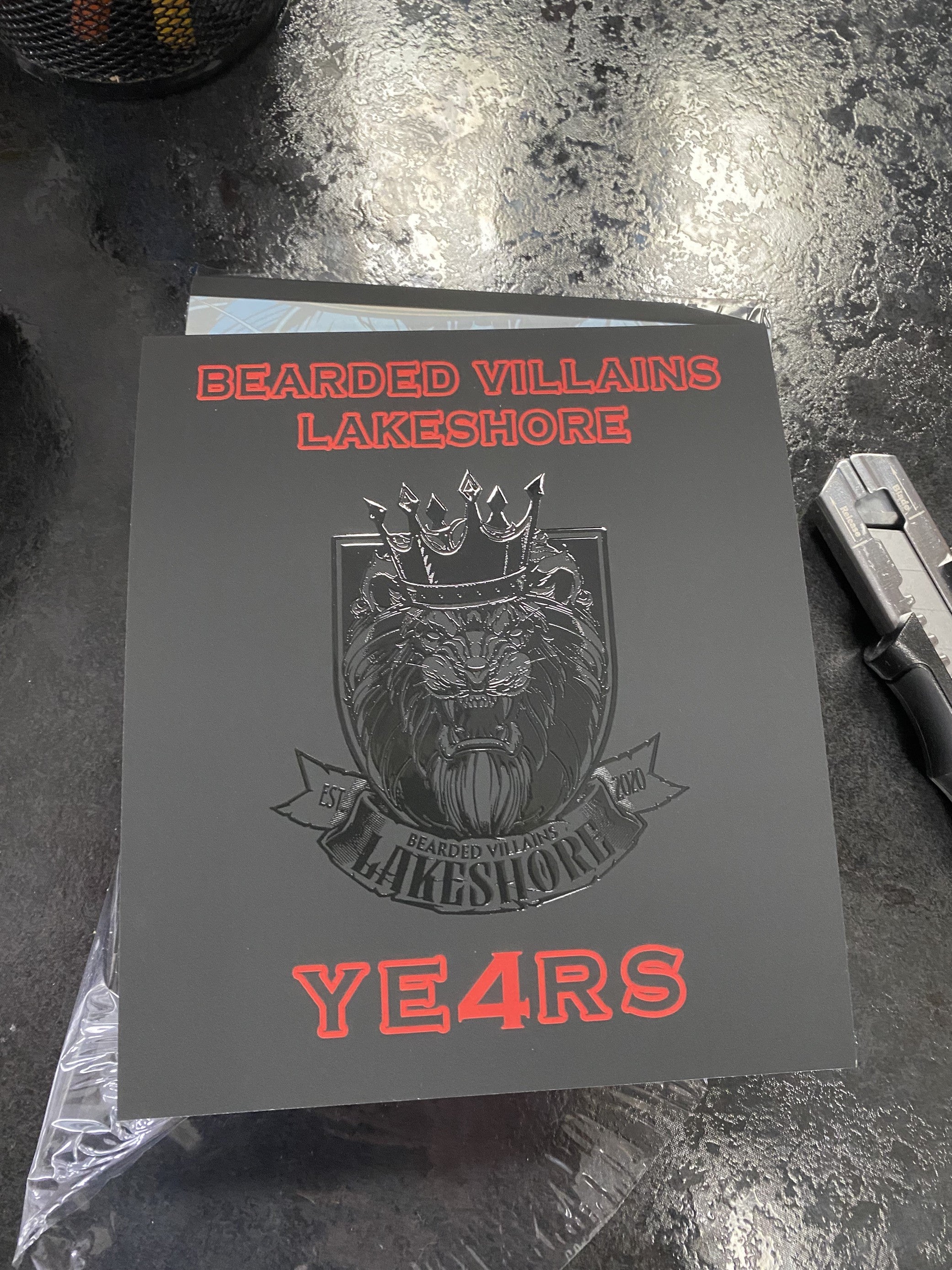 4 Year Anniversary NOIR Edition Patch