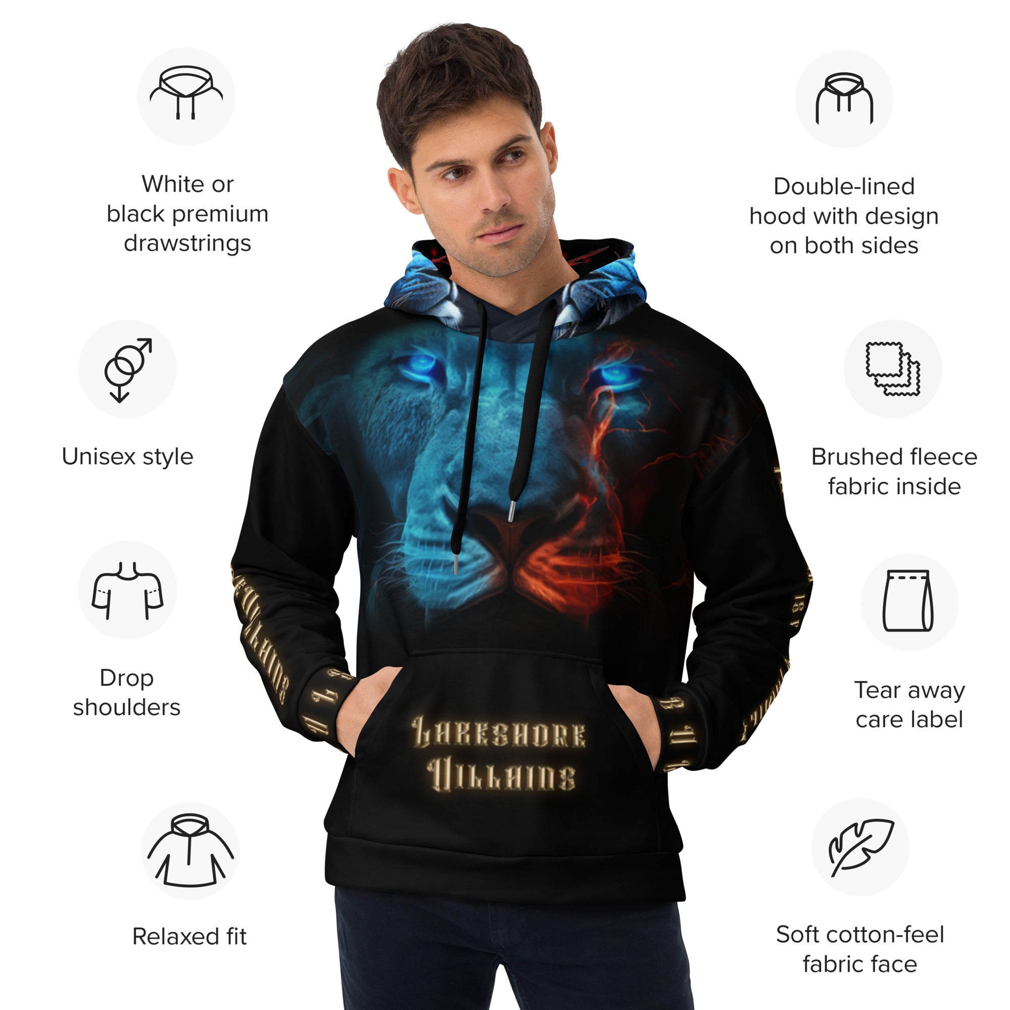 Lakeshore Villains Fire & Ice Unisex Hoodie