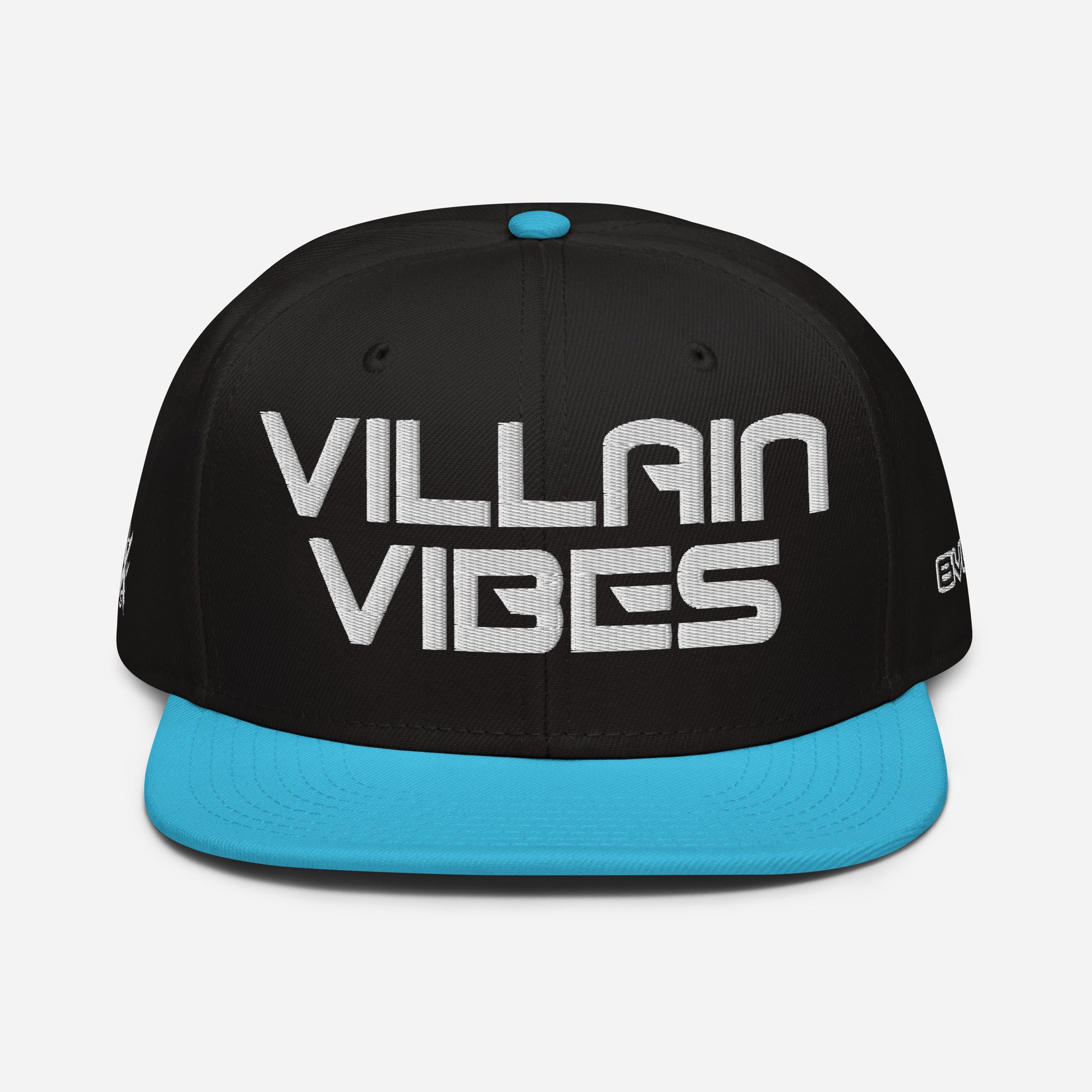 Villain Vibes WHITE 3D Puff Snapback Hat