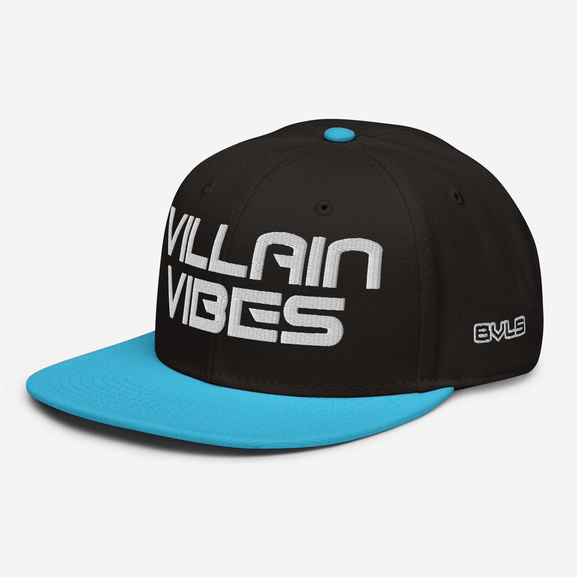 Villain Vibes WHITE 3D Puff Snapback Hat