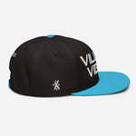 Load image into Gallery viewer, Villain Vibes WHITE 3D Puff Snapback Hat
