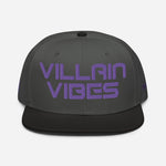 Load image into Gallery viewer, Villain Vibes PURPLE 3D Puff Snapback Hat
