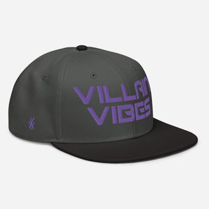 Villain Vibes PURPLE 3D Puff Snapback Hat