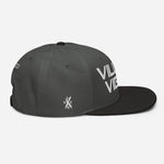 Load image into Gallery viewer, Villain Vibes WHITE 3D Puff Snapback Hat
