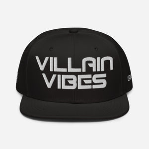 Villain Vibes WHITE 3D Puff Snapback Hat