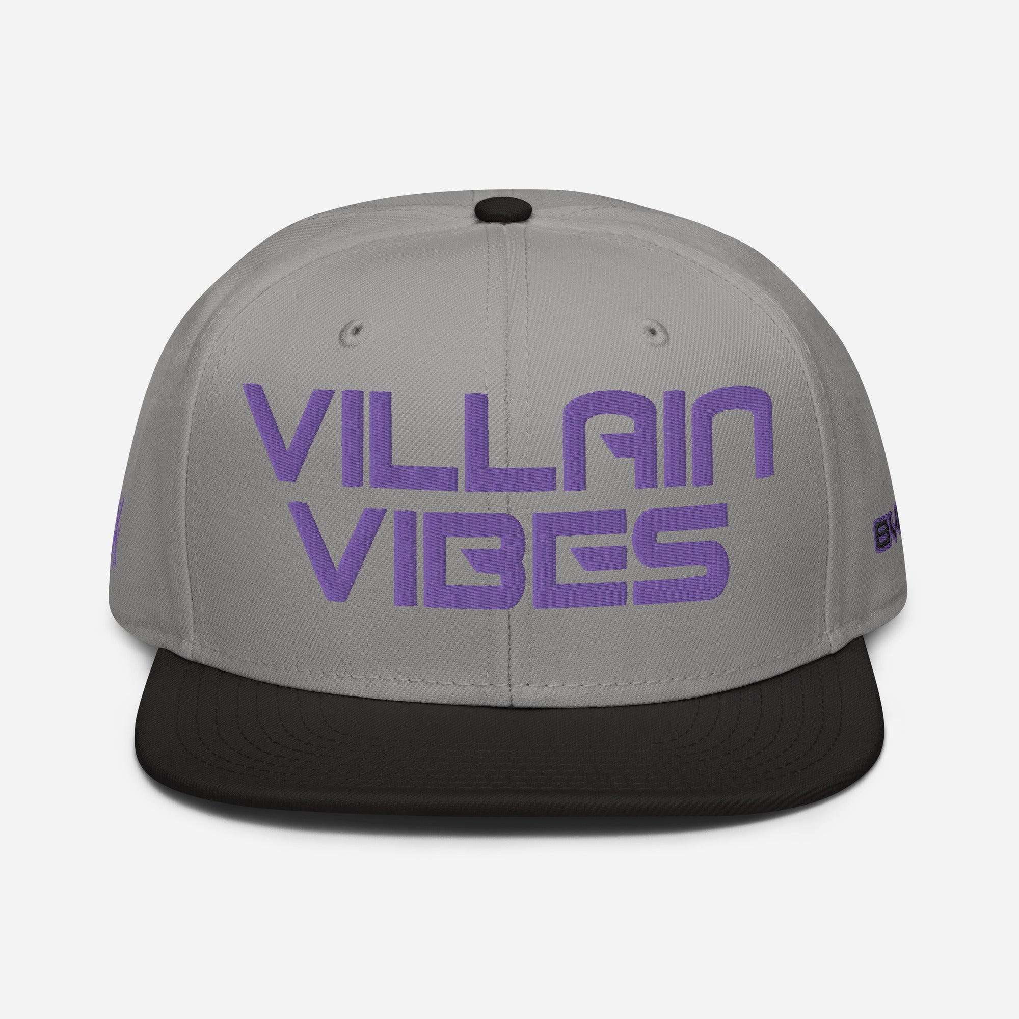 Villain Vibes PURPLE 3D Puff Snapback Hat