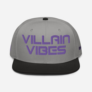 Villain Vibes PURPLE 3D Puff Snapback Hat