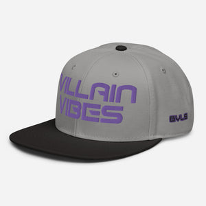 Villain Vibes PURPLE 3D Puff Snapback Hat