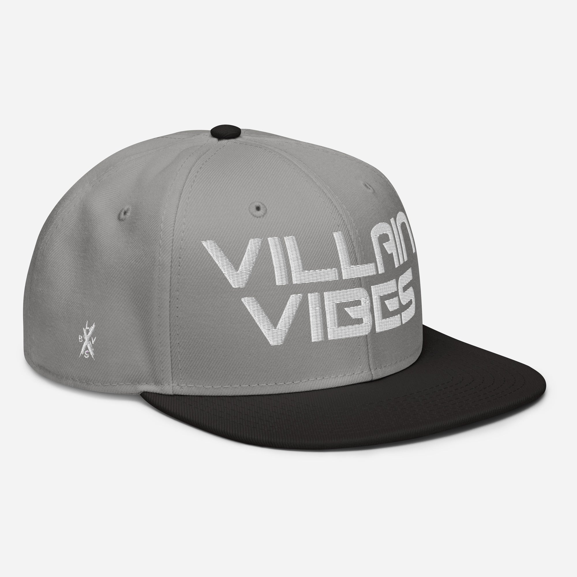 Villain Vibes WHITE 3D Puff Snapback Hat