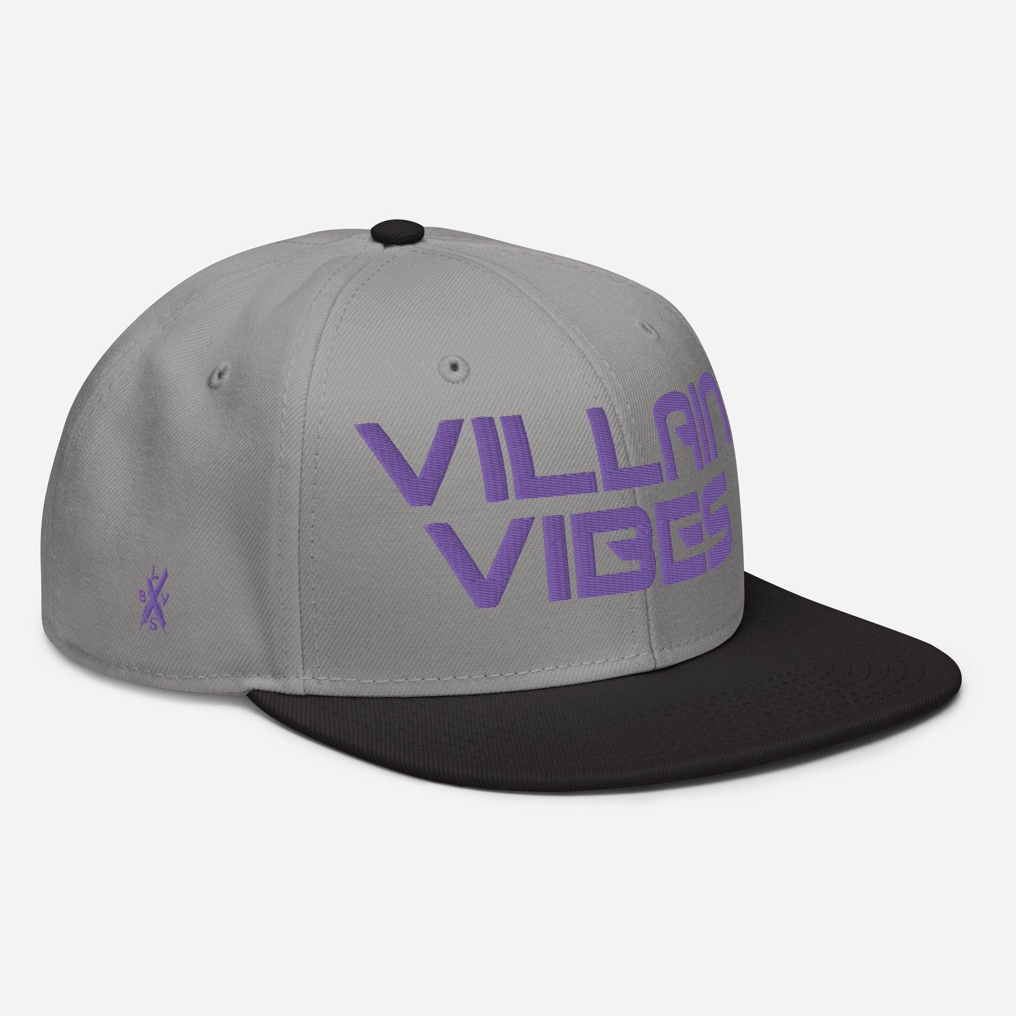 Villain Vibes PURPLE 3D Puff Snapback Hat