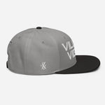 Load image into Gallery viewer, Villain Vibes WHITE 3D Puff Snapback Hat
