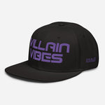 Load image into Gallery viewer, Villain Vibes PURPLE 3D Puff Snapback Hat
