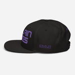 Load image into Gallery viewer, Villain Vibes PURPLE 3D Puff Snapback Hat
