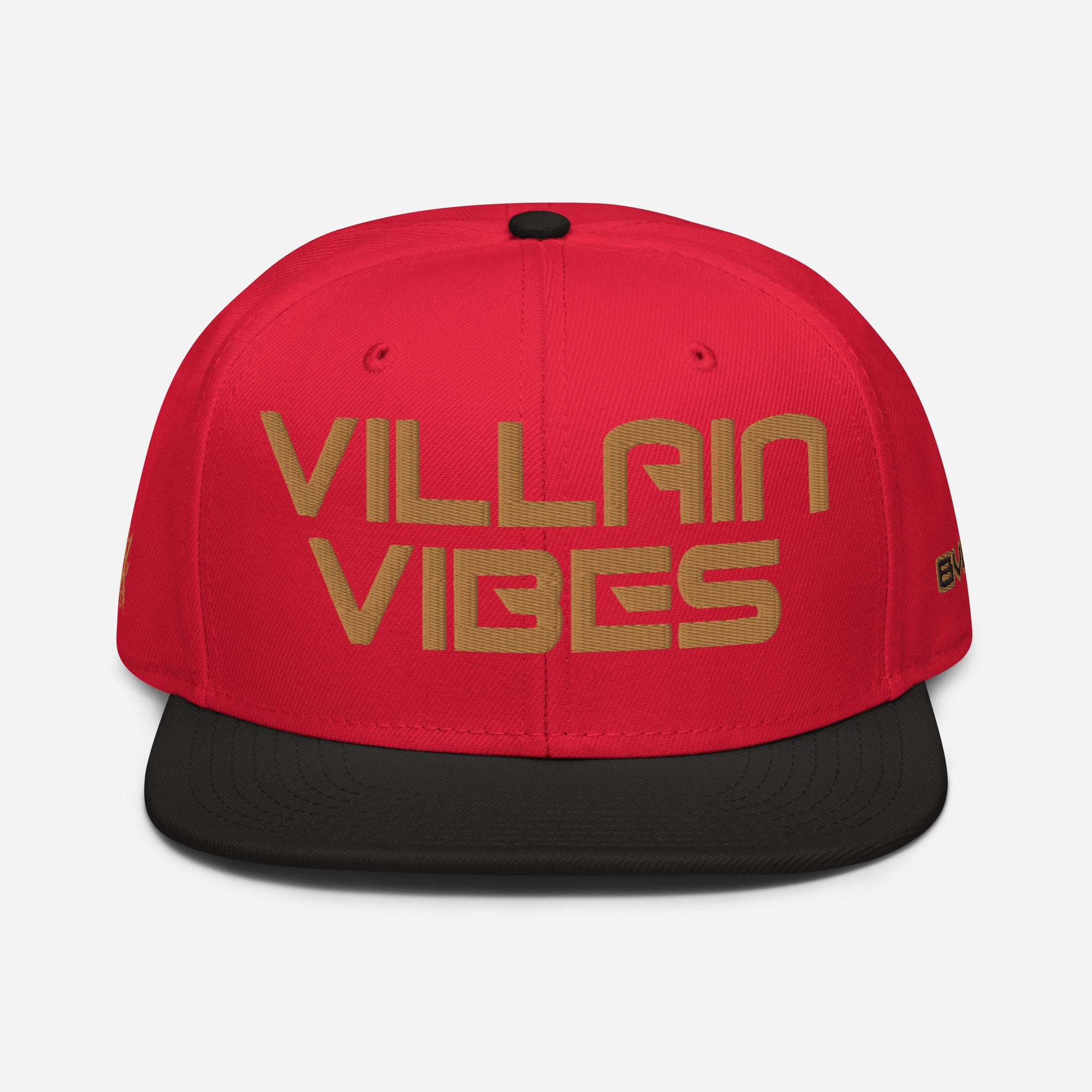 Villain Vibes GOLD 3D Puff Snapback Hat