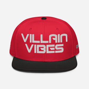 Villain Vibes WHITE 3D Puff Snapback Hat