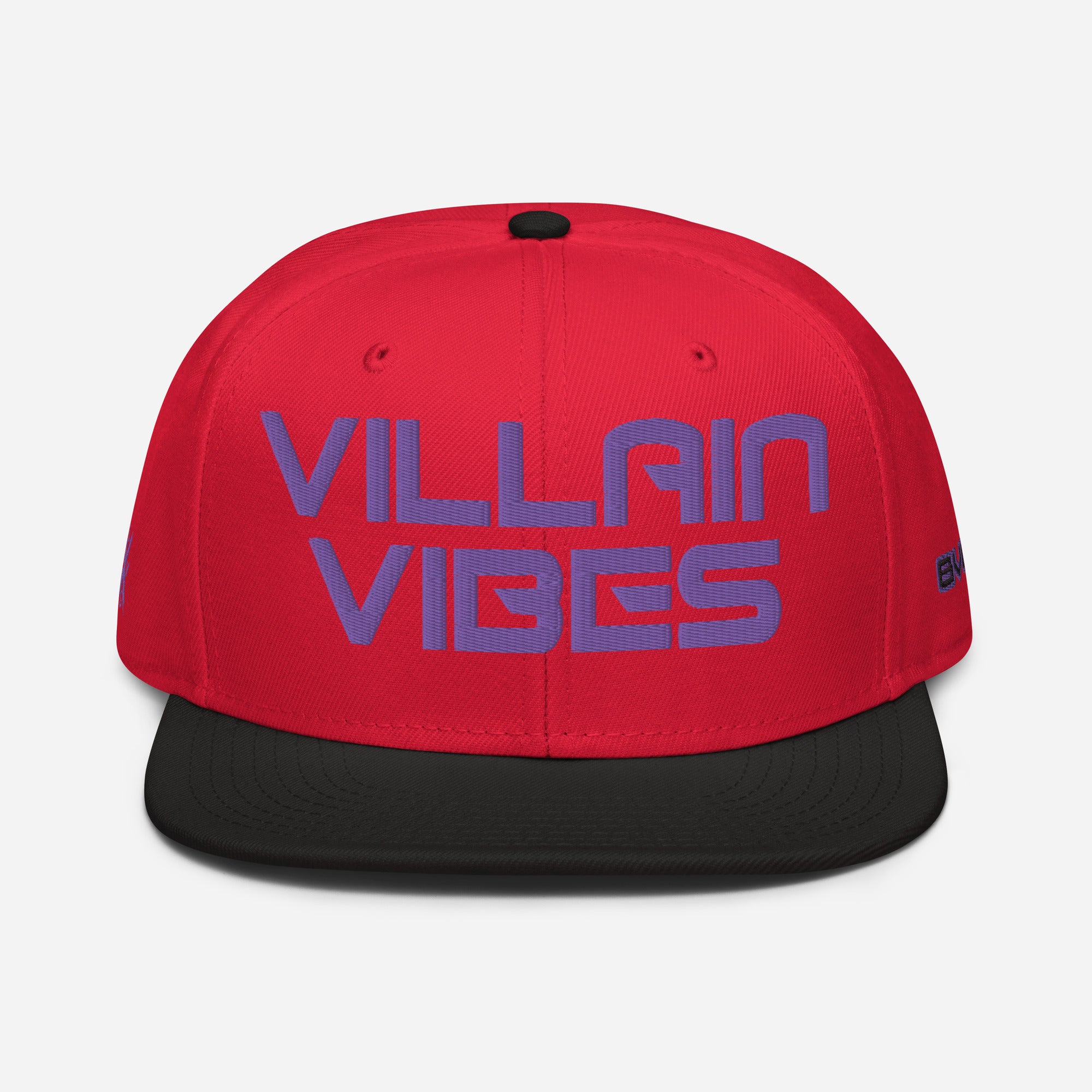 Villain Vibes PURPLE 3D Puff Snapback Hat