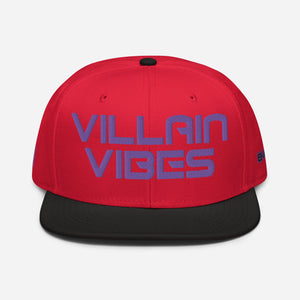 Villain Vibes PURPLE 3D Puff Snapback Hat