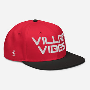 Villain Vibes WHITE 3D Puff Snapback Hat