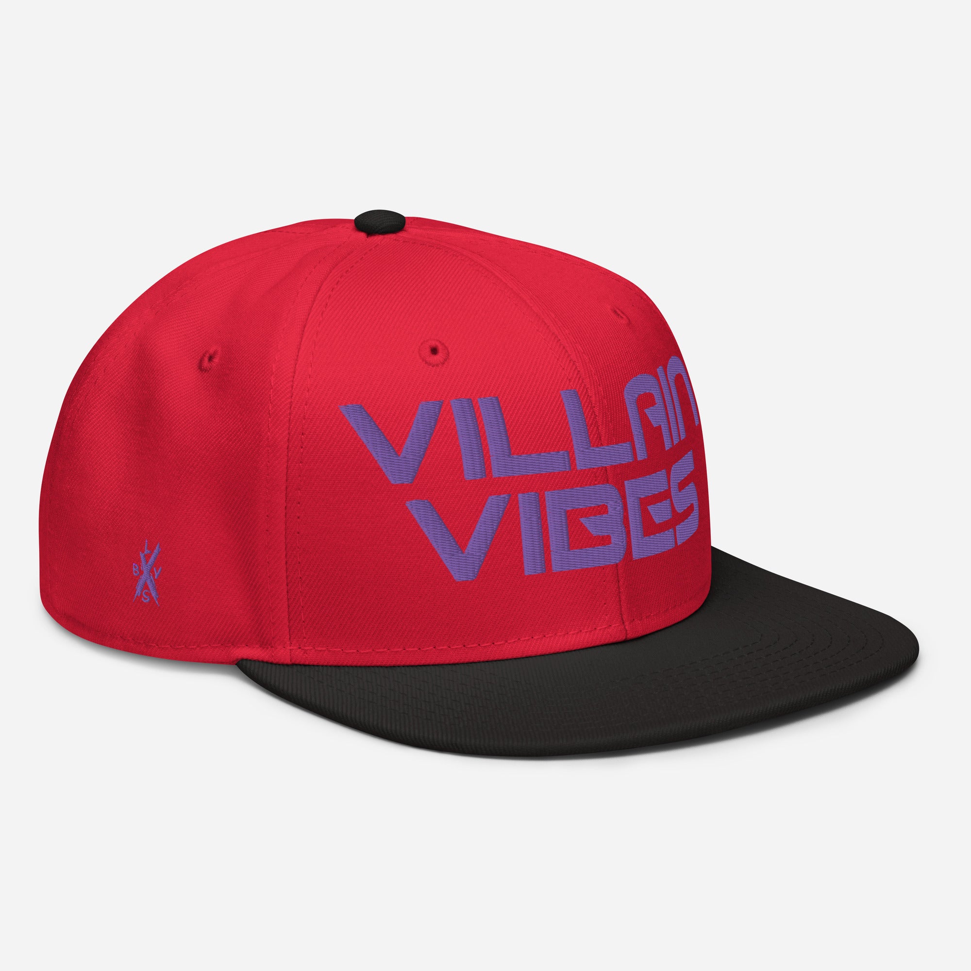 Villain Vibes PURPLE 3D Puff Snapback Hat