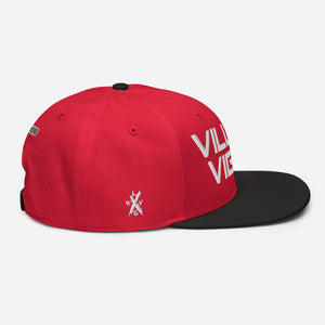 Villain Vibes WHITE 3D Puff Snapback Hat