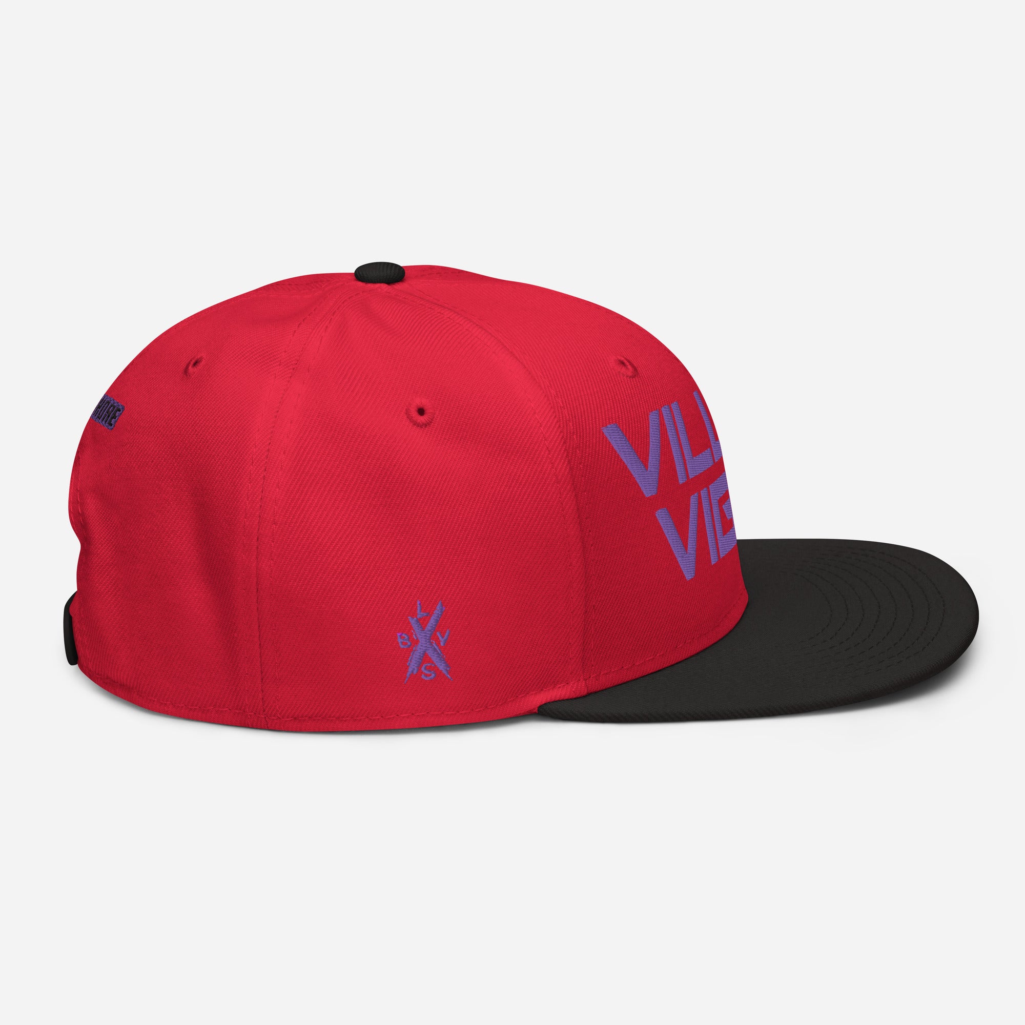 Villain Vibes PURPLE 3D Puff Snapback Hat