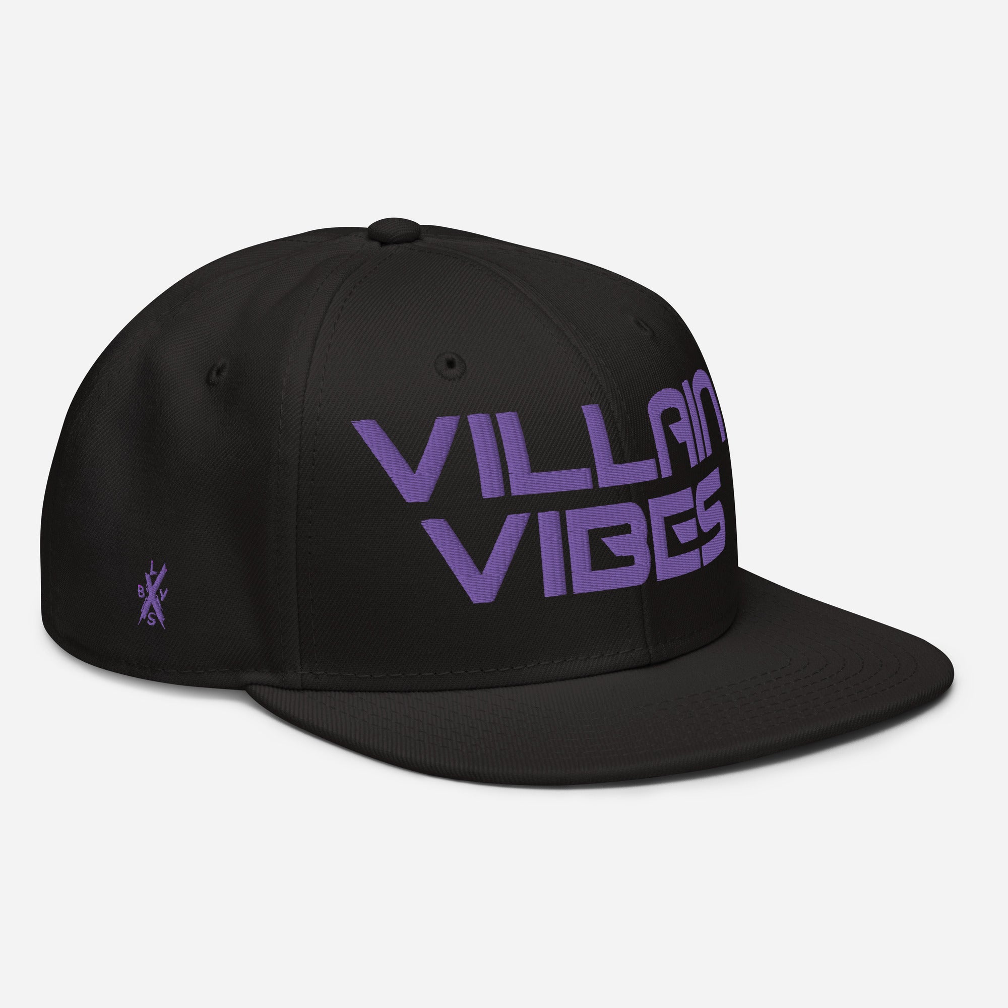 Villain Vibes PURPLE 3D Puff Snapback Hat