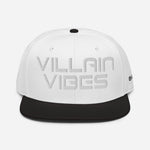 Load image into Gallery viewer, Villain Vibes WHITE 3D Puff Snapback Hat
