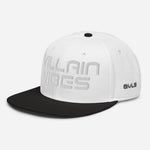 Load image into Gallery viewer, Villain Vibes WHITE 3D Puff Snapback Hat
