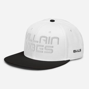 Villain Vibes WHITE 3D Puff Snapback Hat