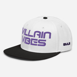 Villain Vibes PURPLE 3D Puff Snapback Hat