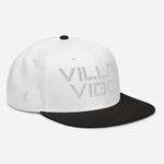 Load image into Gallery viewer, Villain Vibes WHITE 3D Puff Snapback Hat
