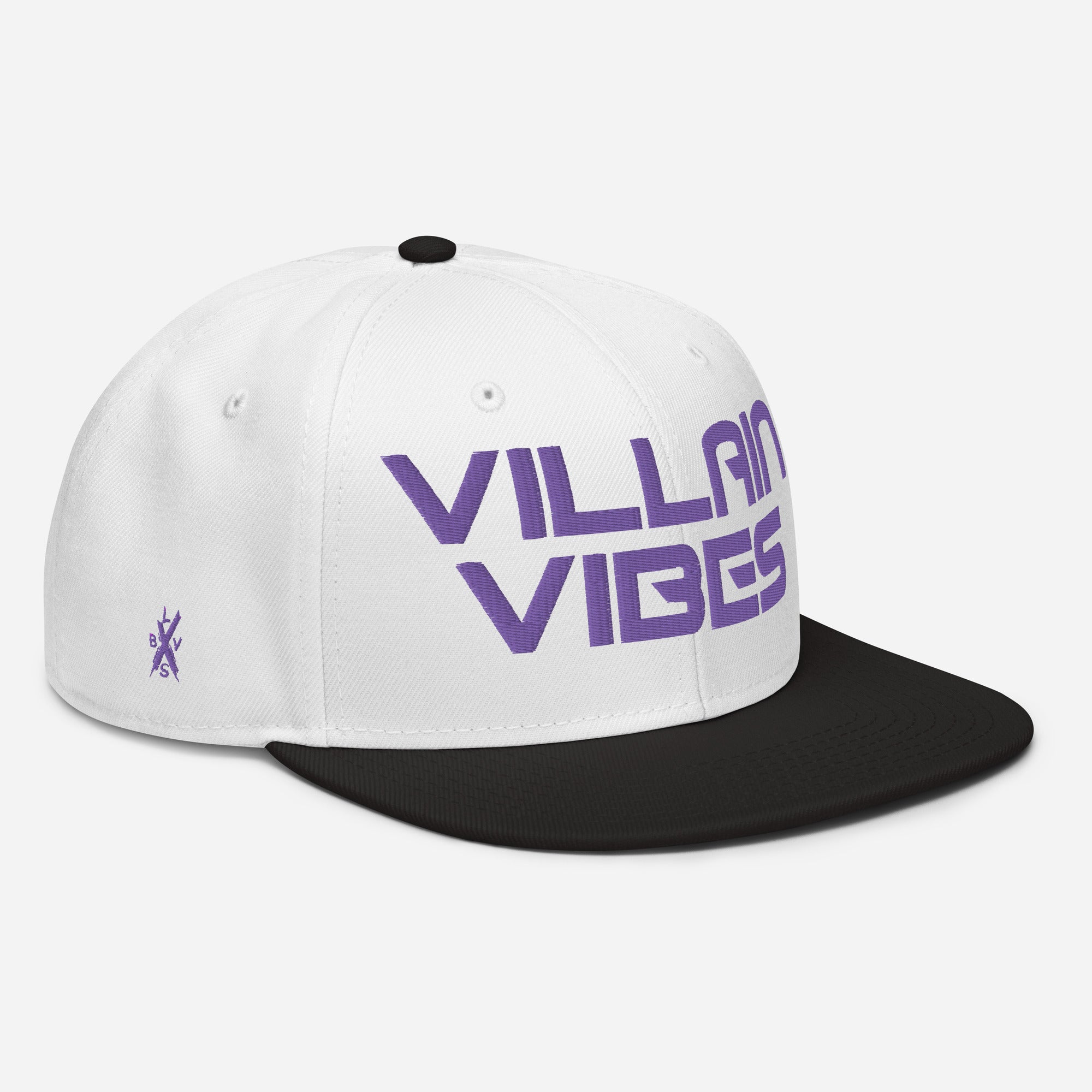 Villain Vibes PURPLE 3D Puff Snapback Hat