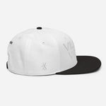 Load image into Gallery viewer, Villain Vibes WHITE 3D Puff Snapback Hat
