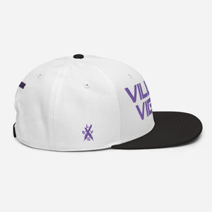 Villain Vibes PURPLE 3D Puff Snapback Hat