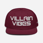 Load image into Gallery viewer, Villain Vibes WHITE 3D Puff Snapback Hat
