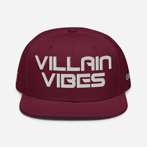 Villain Vibes WHITE 3D Puff Snapback Hat