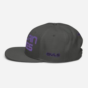 Villain Vibes PURPLE 3D Puff Snapback Hat