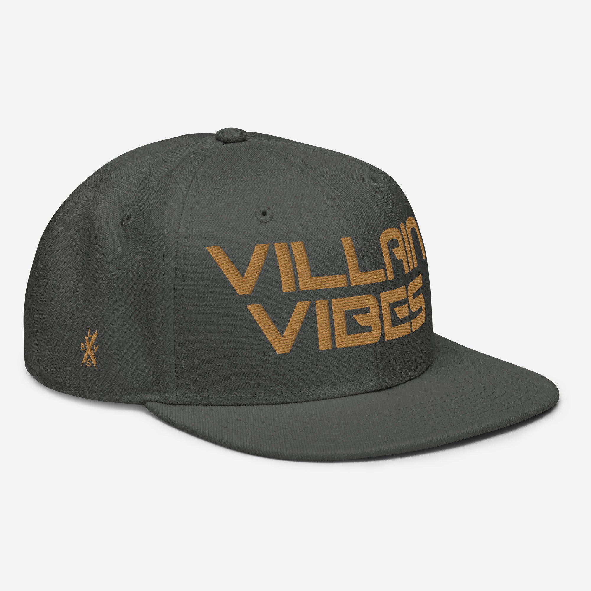Villain Vibes GOLD 3D Puff Snapback Hat