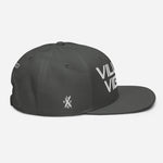 Load image into Gallery viewer, Villain Vibes WHITE 3D Puff Snapback Hat
