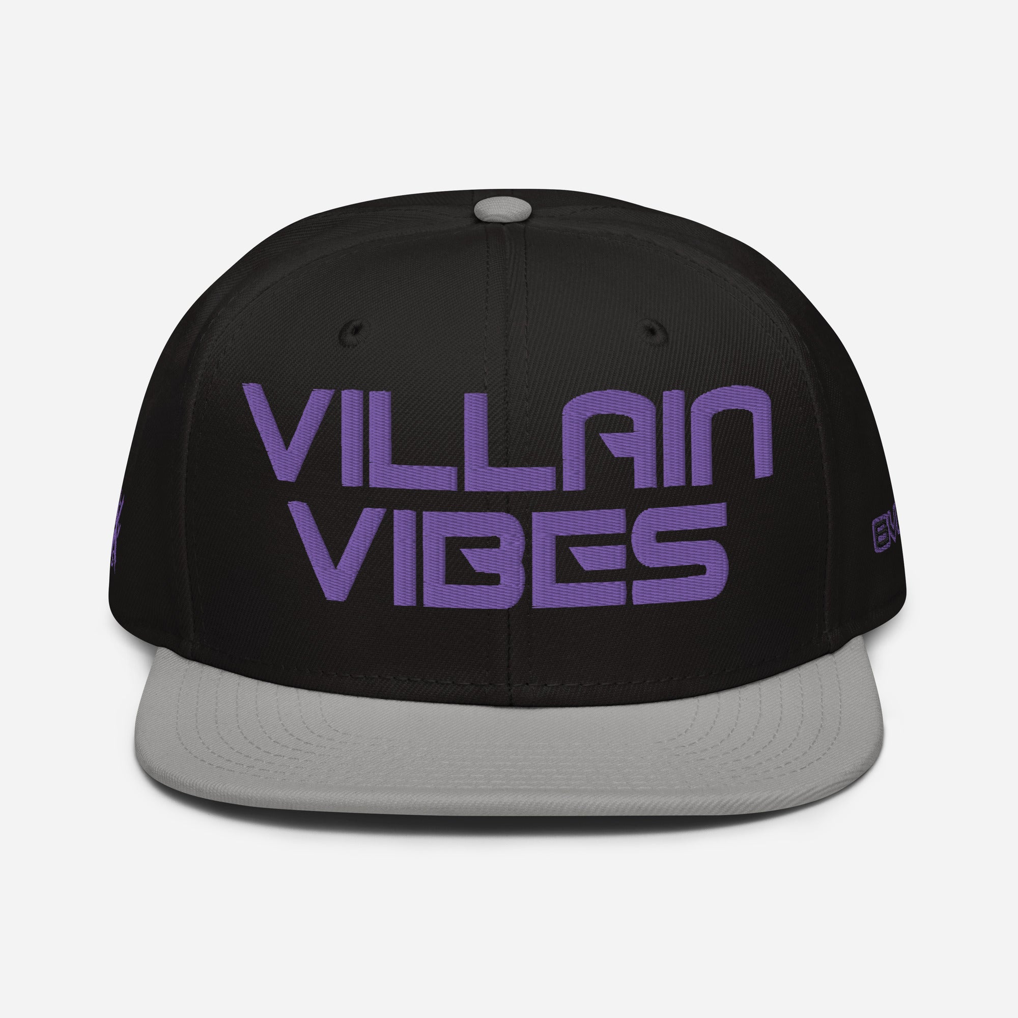 Villain Vibes PURPLE 3D Puff Snapback Hat