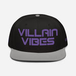 Load image into Gallery viewer, Villain Vibes PURPLE 3D Puff Snapback Hat
