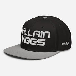 Villain Vibes WHITE 3D Puff Snapback Hat