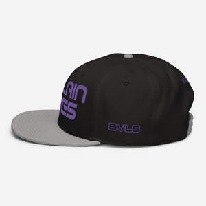 Villain Vibes PURPLE 3D Puff Snapback Hat