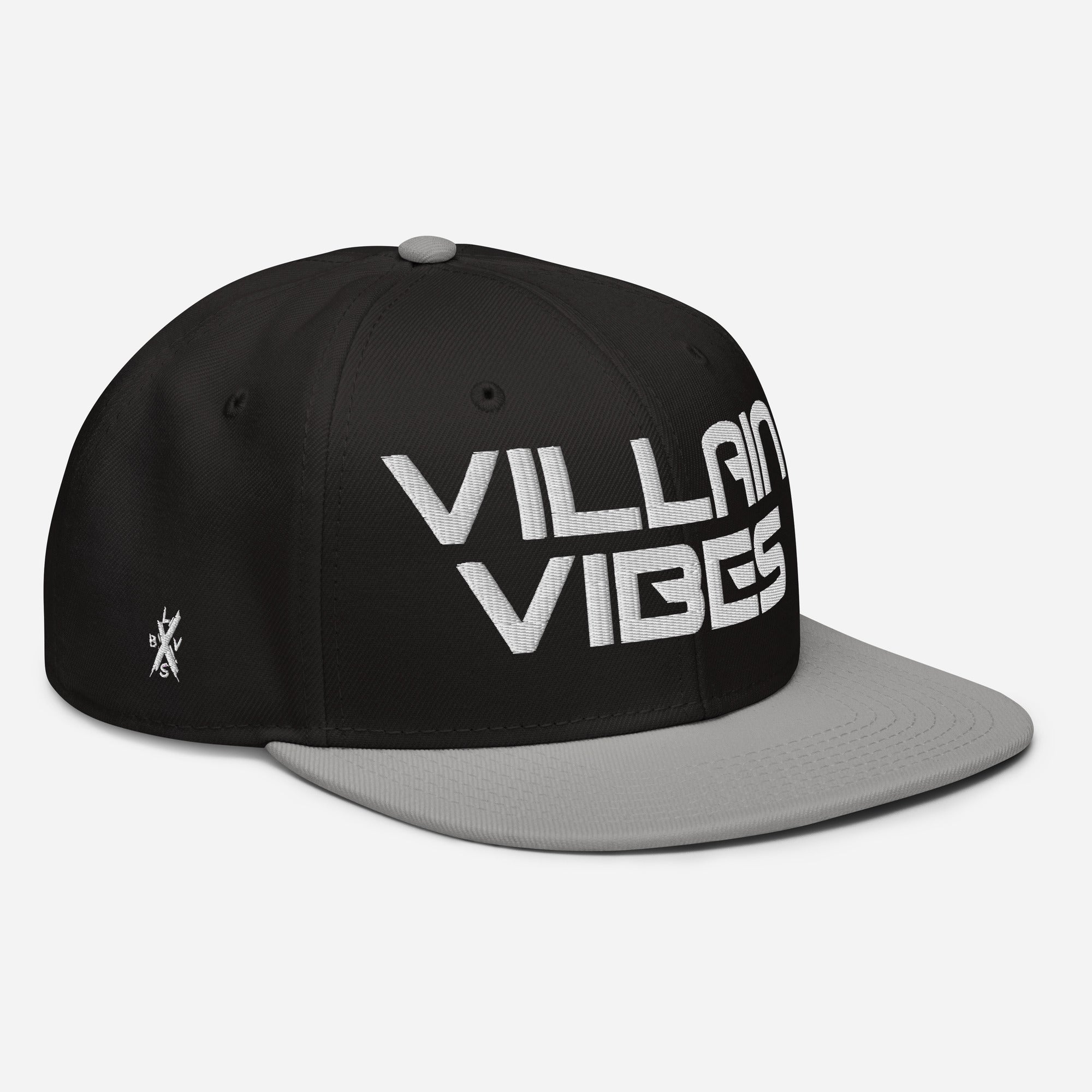 Villain Vibes WHITE 3D Puff Snapback Hat