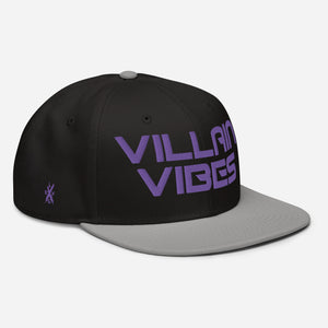 Villain Vibes PURPLE 3D Puff Snapback Hat