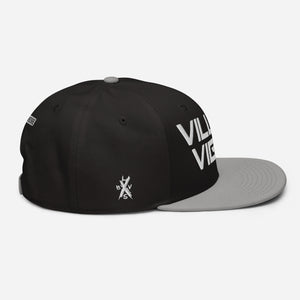 Villain Vibes WHITE 3D Puff Snapback Hat