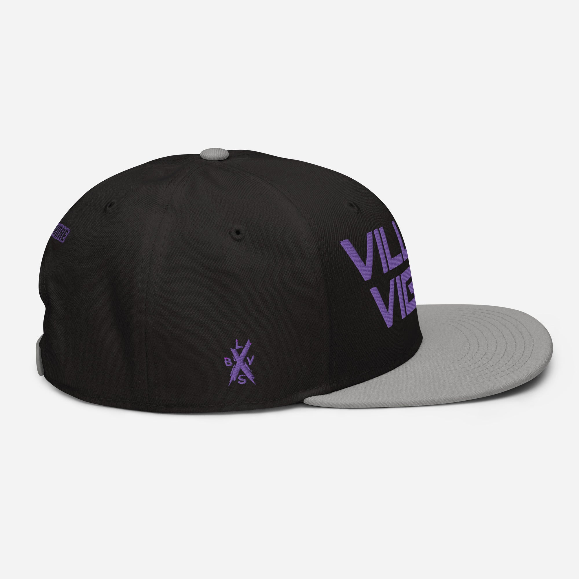 Villain Vibes PURPLE 3D Puff Snapback Hat