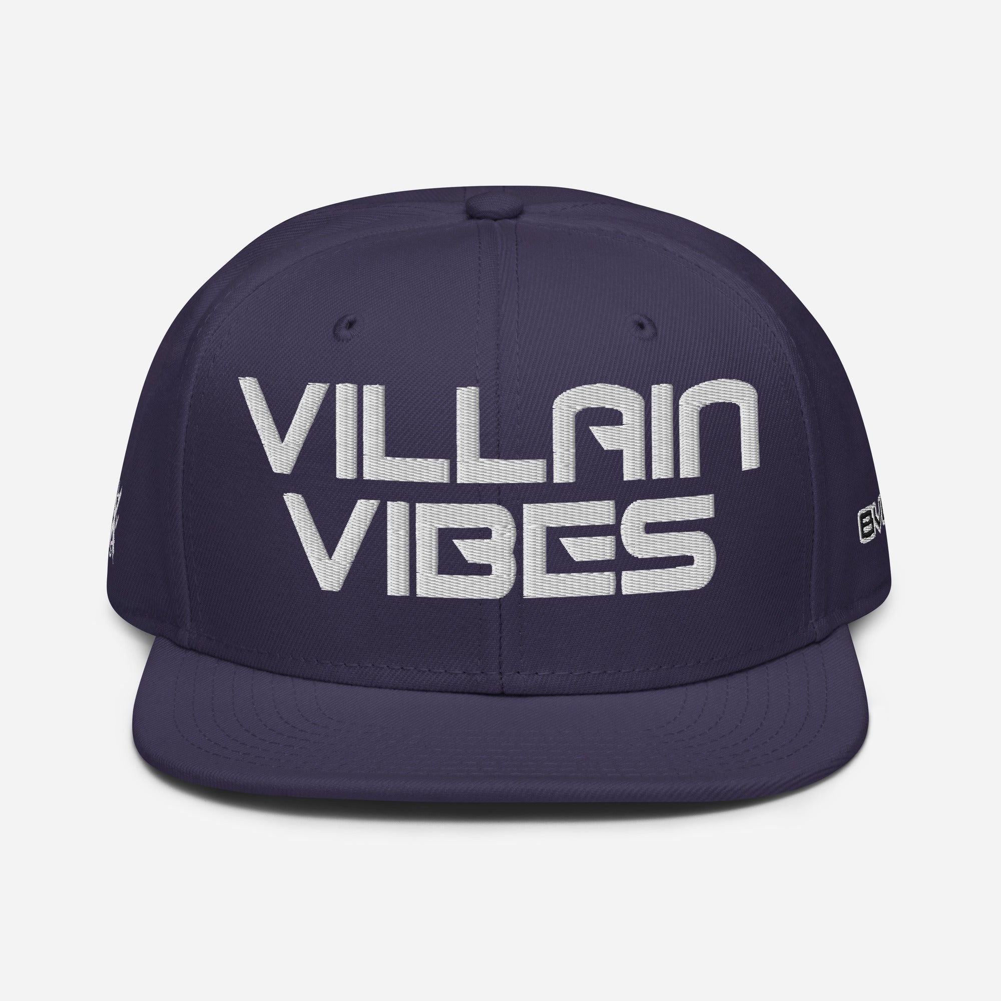 Villain Vibes WHITE 3D Puff Snapback Hat